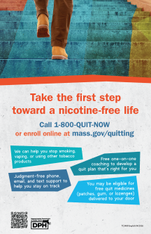 First Step to Nicotine-Free Life Poster - Multiple Languages